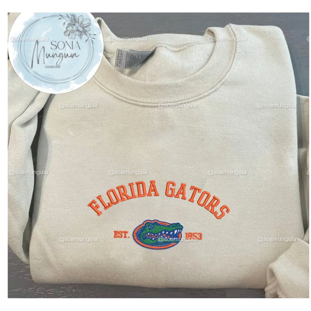 Florida Gators Sweatshirt Crewneck Unisex Embroidered College NCAA Gear shirt